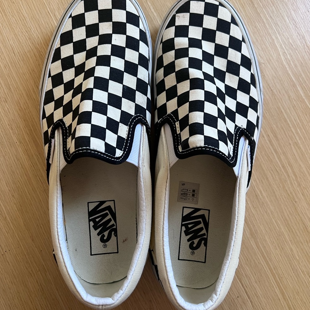 Vans checkered slip ons 10 womens/ 8.5 mens